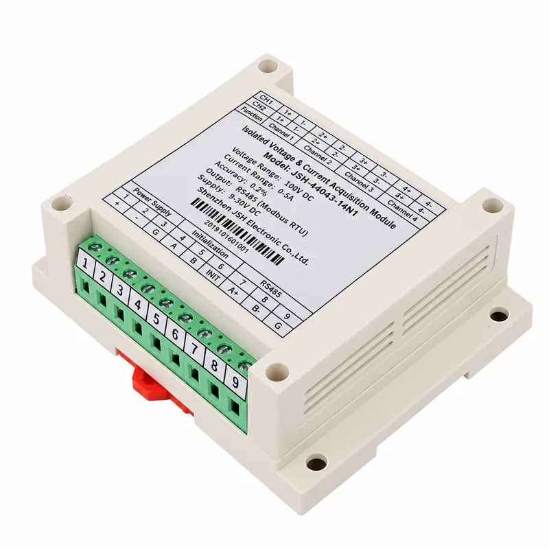 4-Channel Fully Isolated DC Voltage Current Power Data Acquisition Module 4-Channel Fully Isolated DC Voltage Current Power Data Acquisition Module