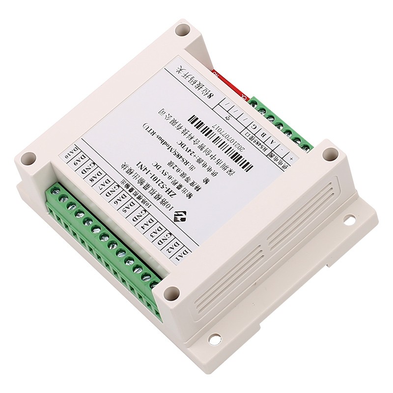 10 Channel DA Analog Output Module Modbus-RTU 0-10V/4-20mA DAC