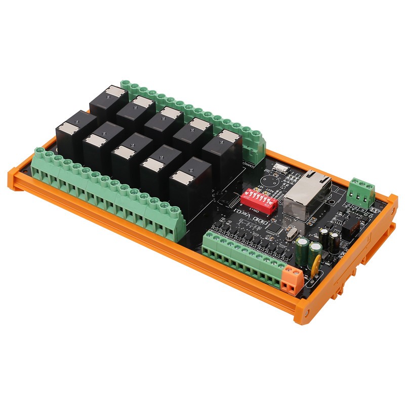10DI 10DO High Voltage Relay I/O Module Modbus RTU TCP Remote Controller