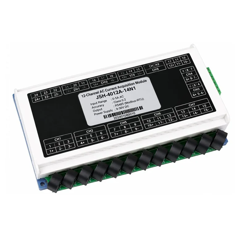 12 Channel 0-100mA 10A 25A AC Current Acquisition Module