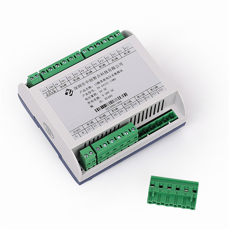 12-Channel Fully Isolated DC Current Voltage DAQ Module with RS485 Modbus-RTU