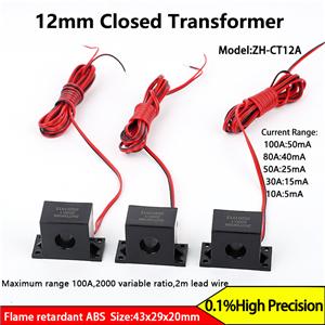 12mm Closed Current Transformer 100A ZH-CT12A AC Current Sensor