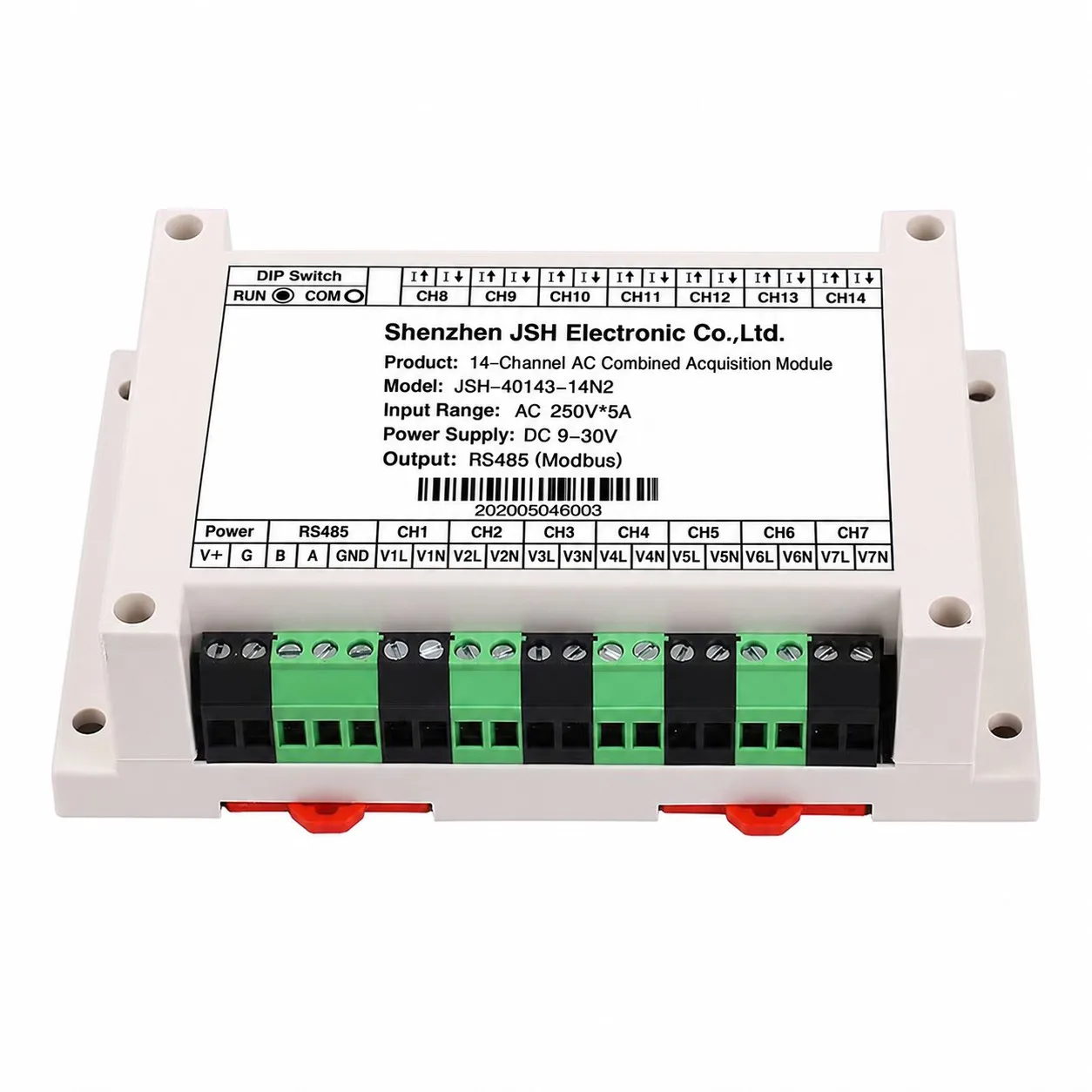 JSH-40143 14-Channel AC Voltage and Current Acquisition Module