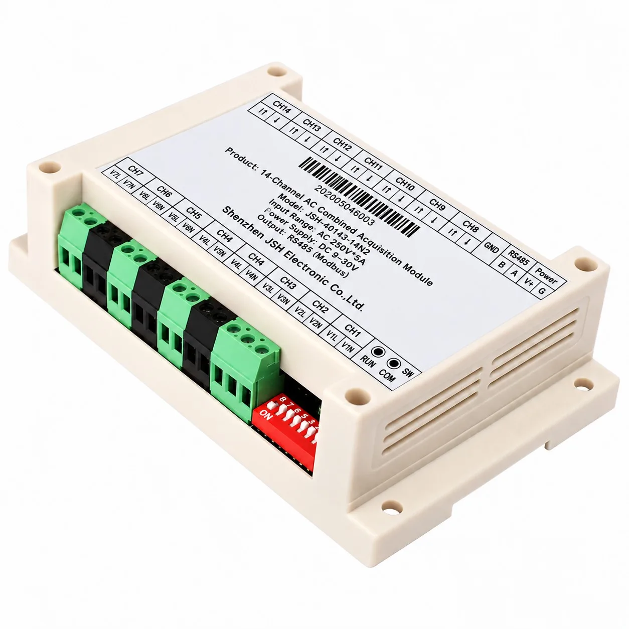 JSH-40143 14-Channel AC Voltage and Current Acquisition Module