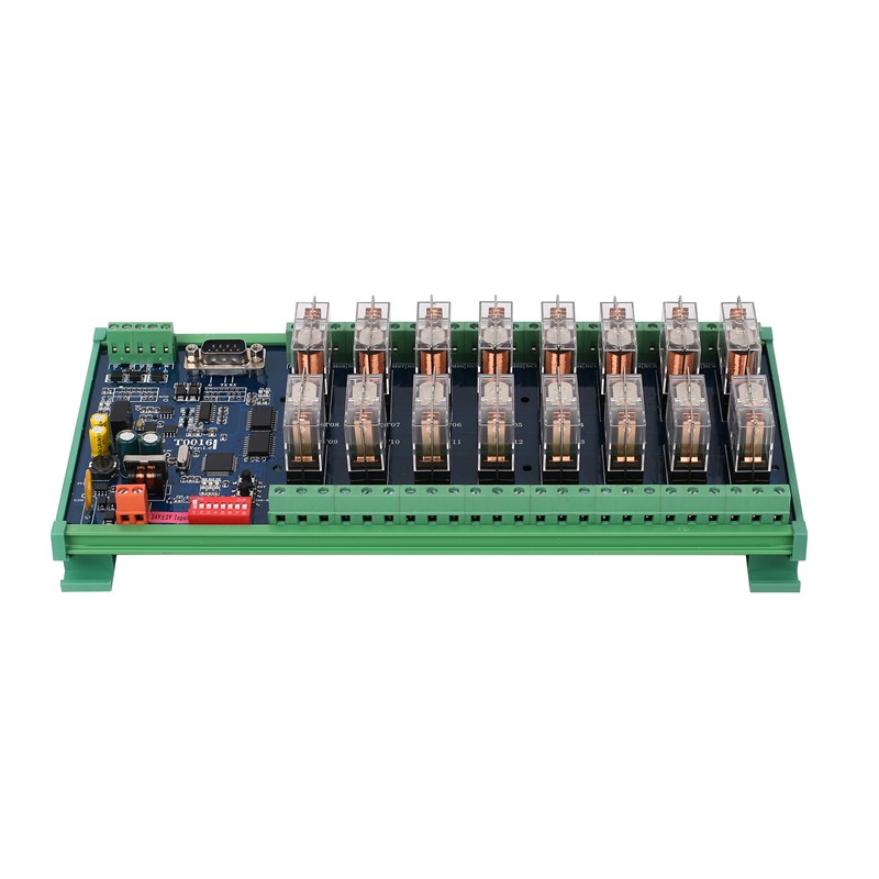 16 Channel 16A Relay Output Module RS485 Modbus RTU TCP Relay Controller