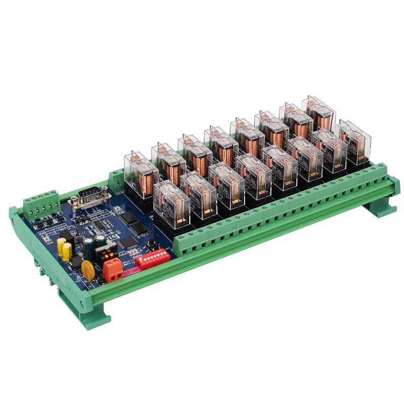 16 Channel 16A Relay Output Module RS485 Modbus RTU TCP Relay Controller