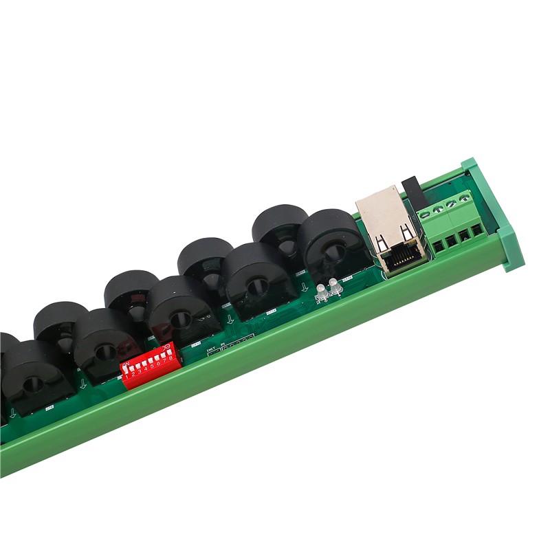 16 Channel AC 5A-60A Current Signal Acquisition Module with Modbus RTU/TCP