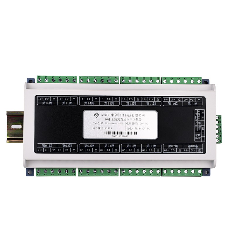 16 Channel Full Isolated DC Voltage Current DAQ Module for Industrial Automation