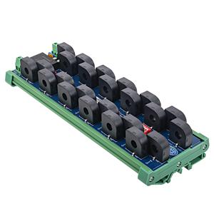 24 Channel Through-Hole AC DC 5A-60A Current Data Collector RS485 Modbus Industrial Current Monitor