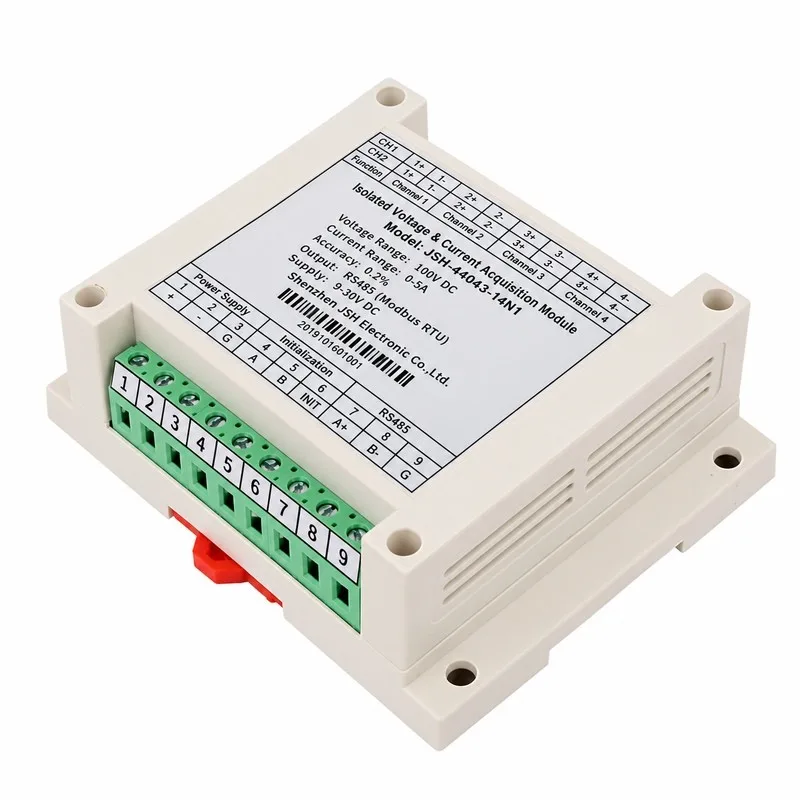 4-Channel Fully Isolated DC Voltage Current Power Data Acquisition Module