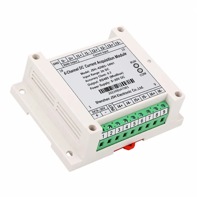 6 Channel Differential DC Current Voltage Data Acquisition Module 20mA 10A 10V 500V