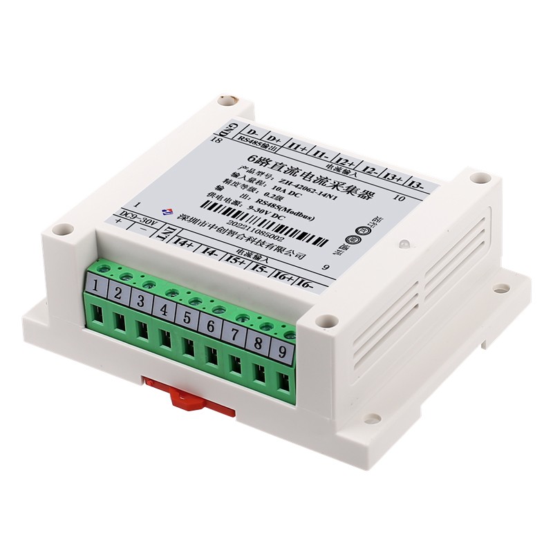 6 Channel Differential DC Current Voltage Data Acquisition Module 20mA 10A 10V 500V