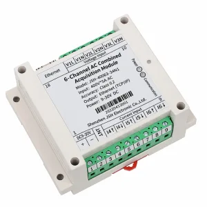 6-Channel AC Voltage Current Acquisition Module Ethernet Modbus-TCP Power Monitoring Module