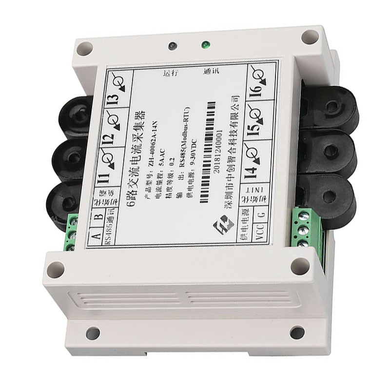 6 Channel Through Hole 4-20mA AC Current Data Acquisition Module