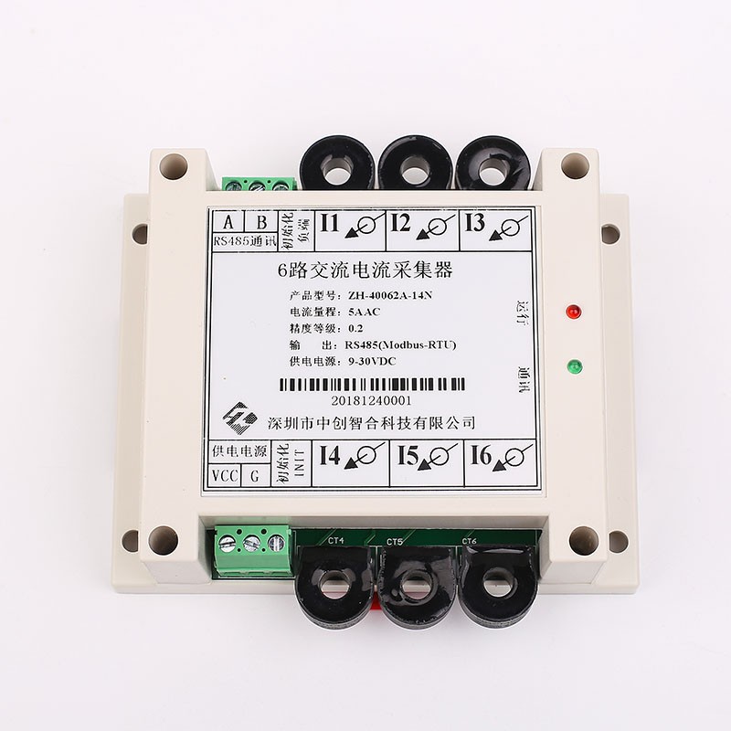 6 Channel Through Hole 4-20mA AC Current Data Acquisition Module