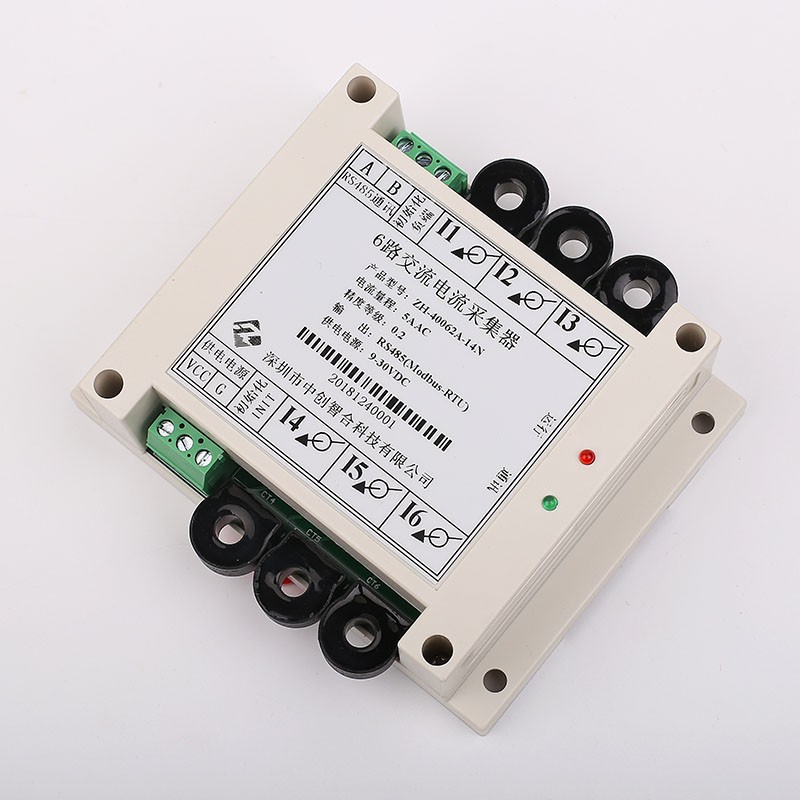 6 Channel Through Hole 4-20mA AC Current Data Acquisition Module