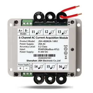 6-Channel 4-20mA AC Current Monitor for Industrial Automation