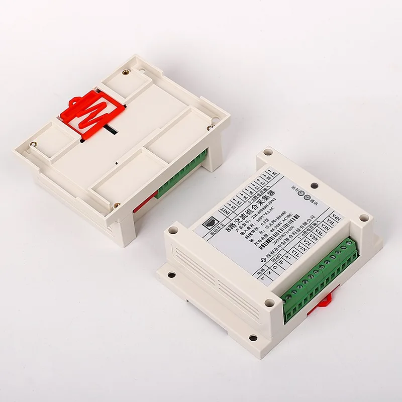 OEM ODM 8 Channel DIN Rail AC Voltage Current Data Acquisition Module with Modbus