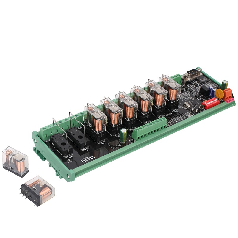 8 Channel Digital Input Digital Output Relay Module 8DI 8DO Modbus RTU TCP Remote I/O Controller