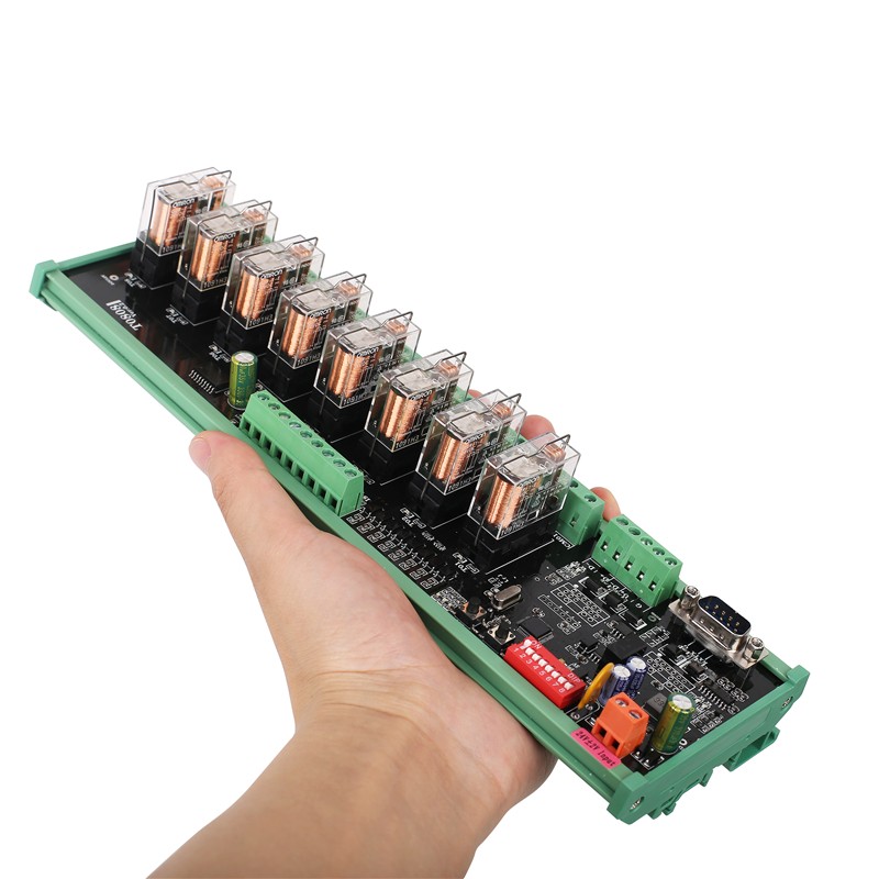 8 Channel Digital Input Digital Output Relay Module 8DI 8DO Modbus RTU TCP Remote I/O Controller