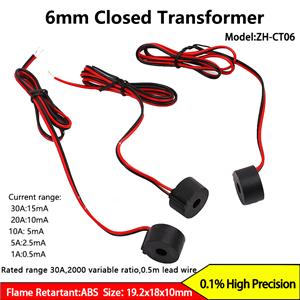 0.1% High Precision 6mm Closed Current Transformer 10A 20A 30A 1A