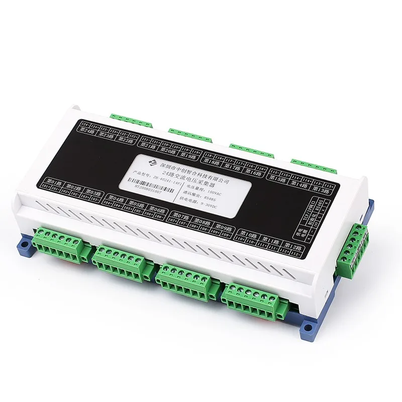 24-Channel DIN Rail 0-20mA 0-20V AC Voltage Current Data Acquisition Module