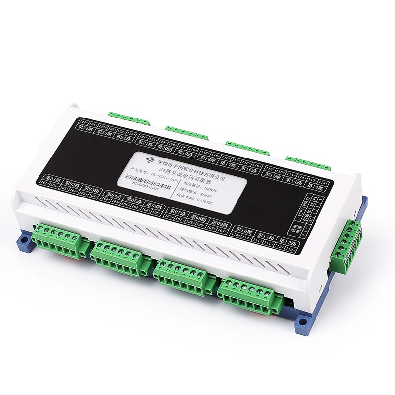 24-Channel DIN Rail 0-20mA 0-20V AC Voltage Current Data Acquisition Module