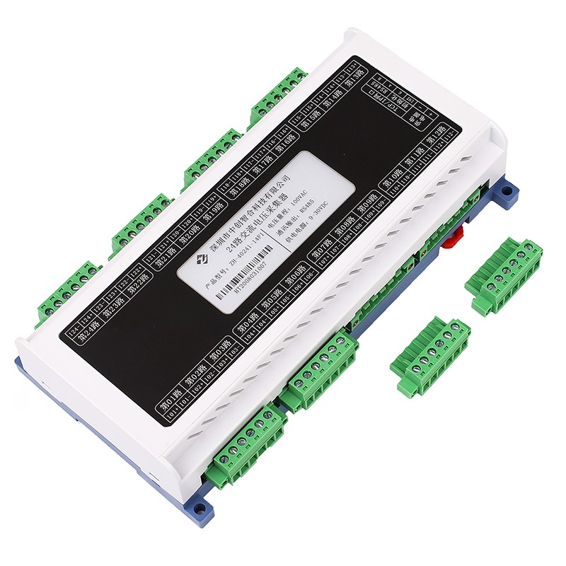 24-Channel DIN Rail 0-20mA 0-20V AC Voltage Current Data Acquisition Module